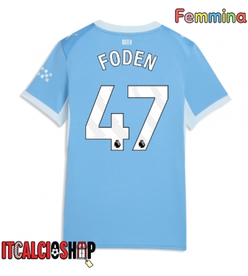 Manchester City Phil Foden #47 Prima Maglia Femmina 2026-27 Manica Corta
